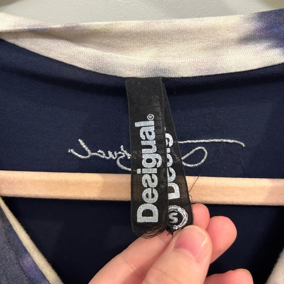 Desigual draped floral dress size small GUC M 0487 - Picture 5 of 7